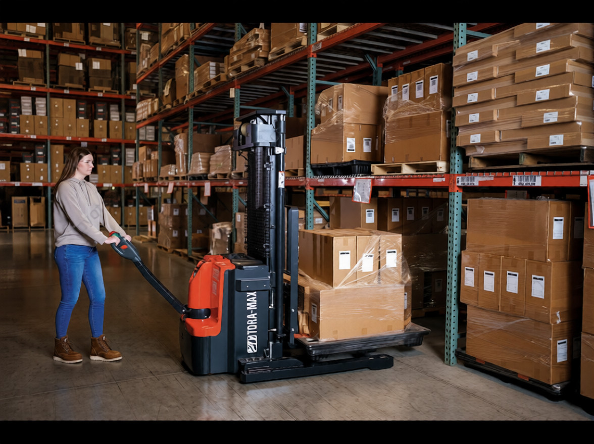 Tora-Max® 4000 lb Walkie Straddle Stacker - 156 In 5